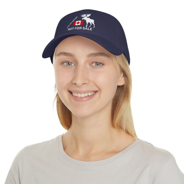 Kiss My Moose Canada Not For Sale - Low Profile Dad Hat | Funny Political Canadian American Romance Baseball Cap | MACA - Image 4